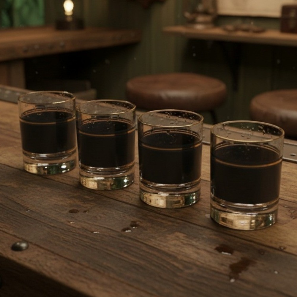 Monterey Collection Alligator Lowball Glasses Set of 4
